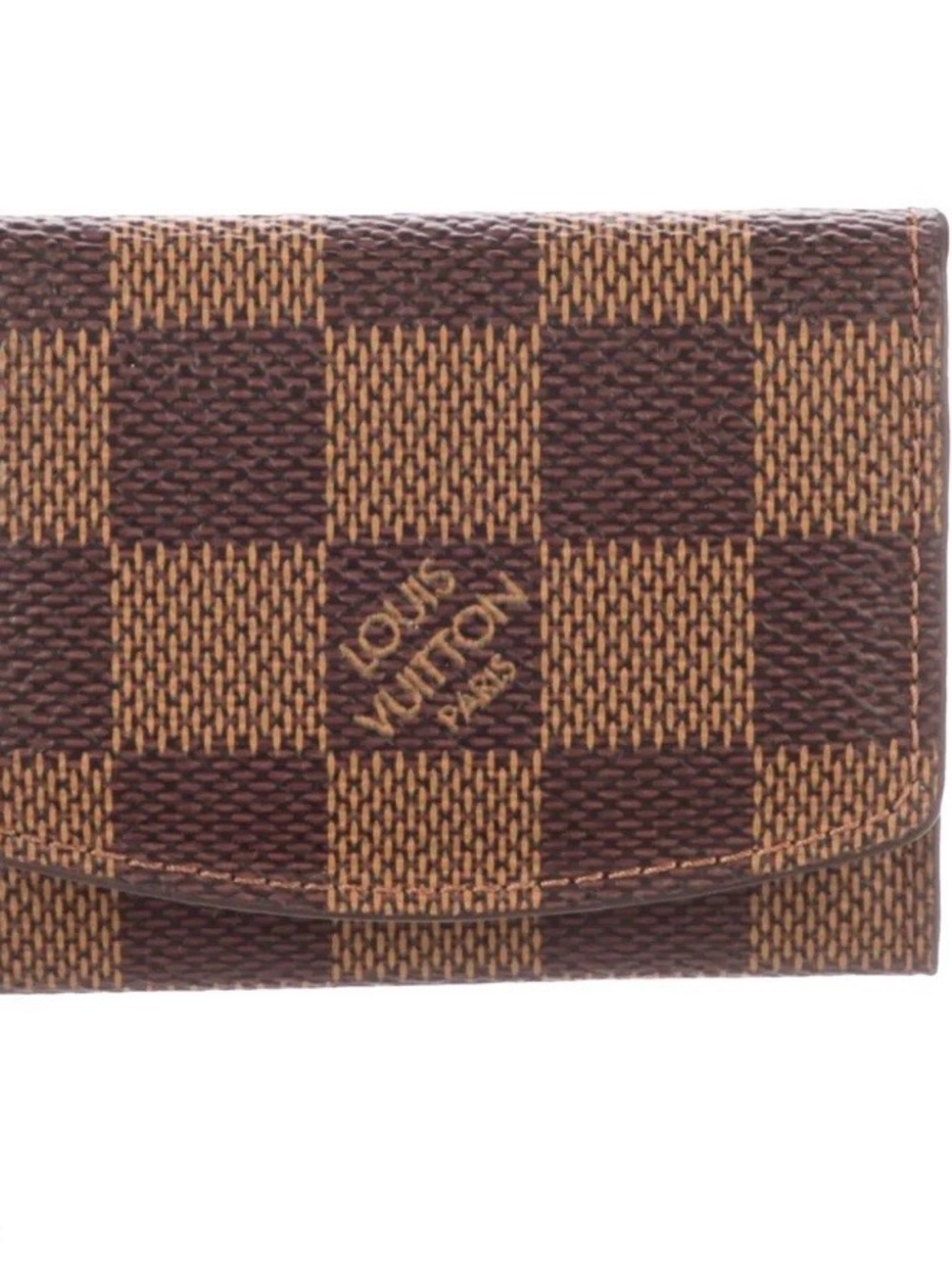 Louis Vuitton Damier Ebene Canvas Cufflink or Jewelry Case